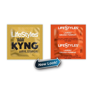 External: LifeStyles® Larger Lubricated Latex Condoms – 12 pack