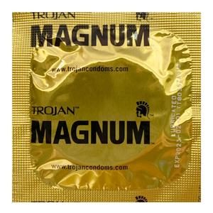 External: Trojan® Magnum Lubricated Latex Condoms – 12 pack