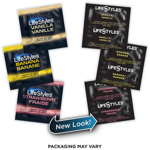 External: LifeStyles® Flavored Lubricated Latex Condoms - 12 pack