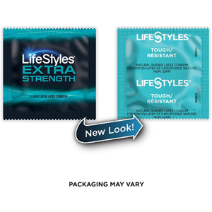 External: LifeStyles® Tough/Resistant Lubricated Latex Condoms - 12 pack
