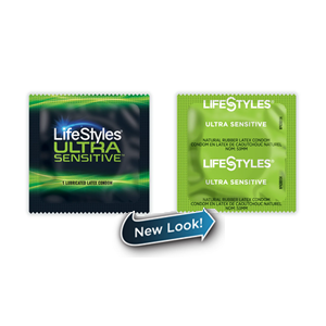 External: LifeStyles® Ultra Sensitive Lubricated Latex Condoms – 12 pack